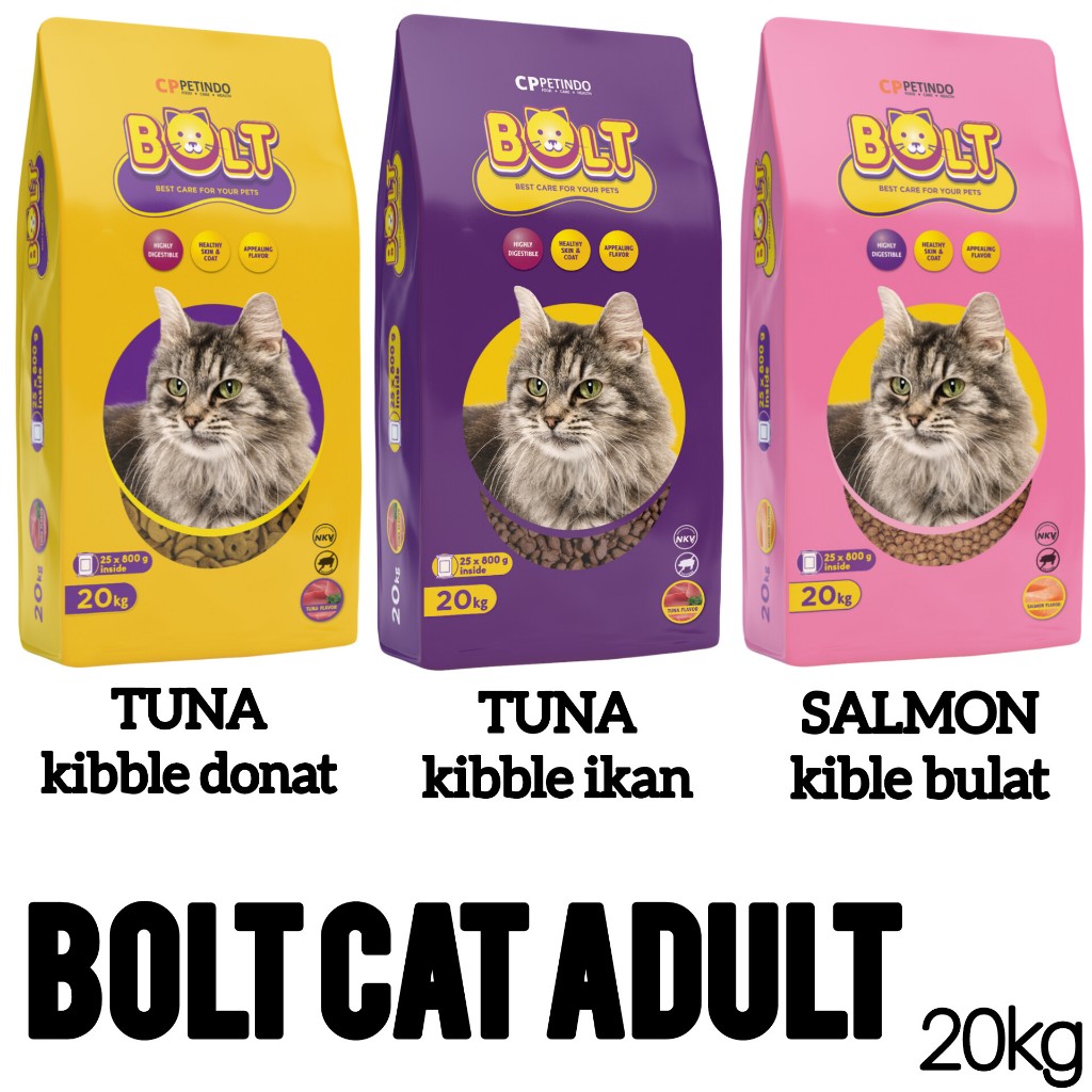 BOLT 20kg / SAK / bolt pakan kucing