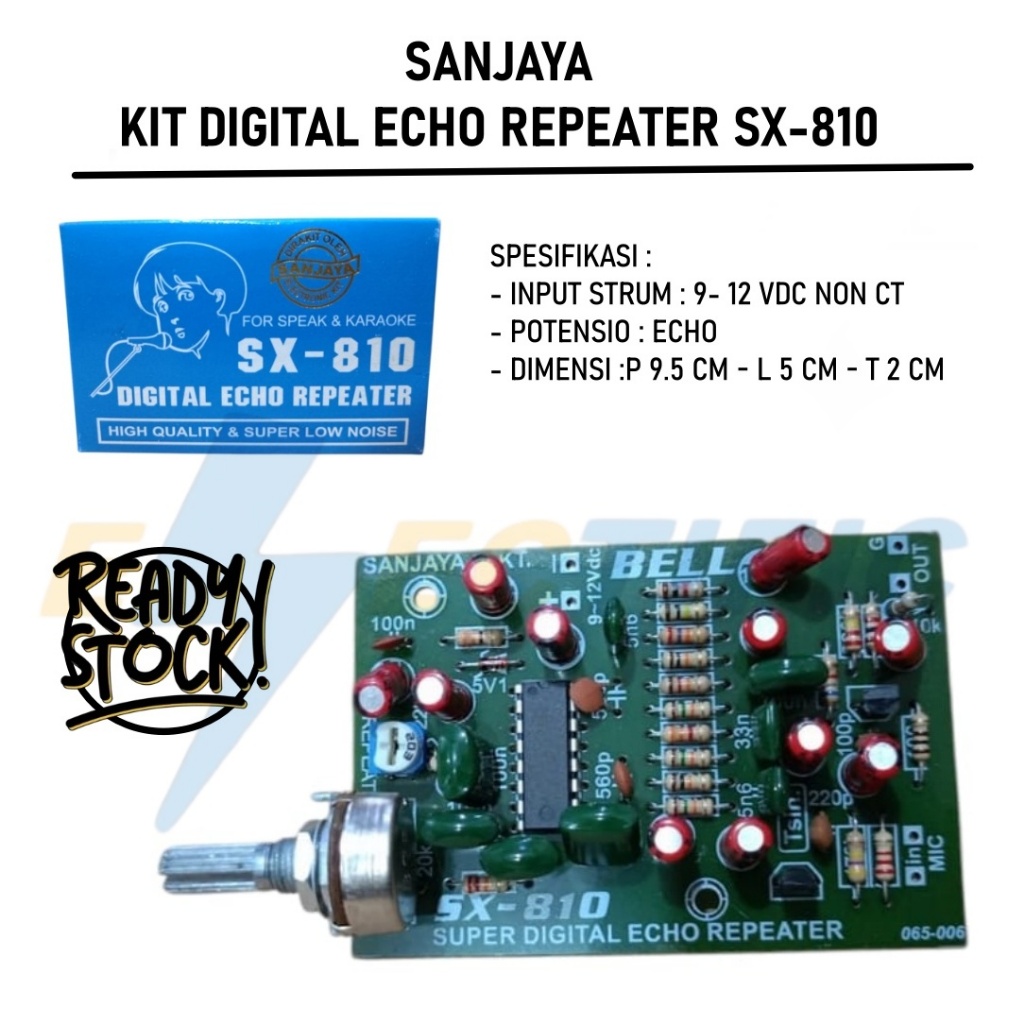 KIT DIGITAL ECHO REPEATER SX-810 KIT SUPER DIGITAL ECHO REPEATER SX810 SX 810 PRE AMP PREAMP MIC EHC