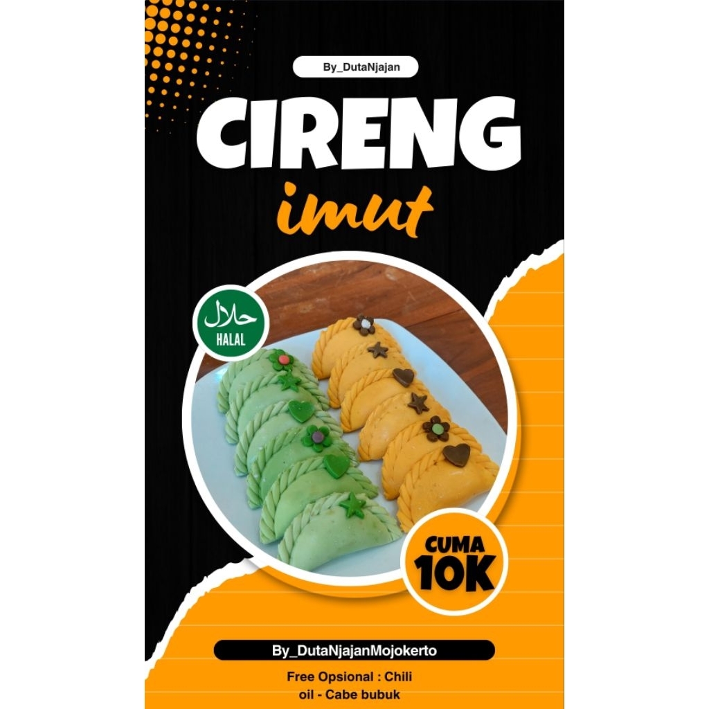 

Cireng isi / cireng warna warni / cireng imut / cireng isi keju / cireng isi ayam / cireng viral
