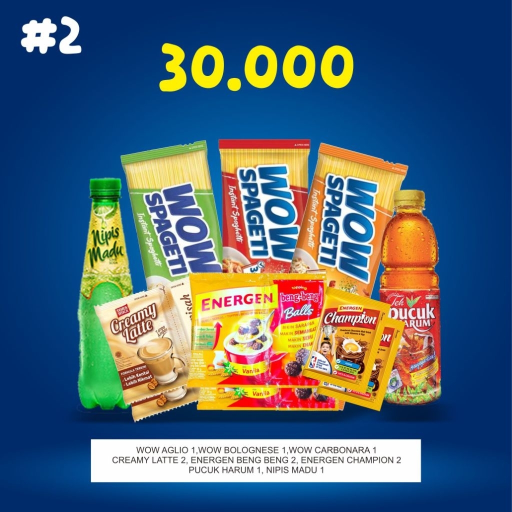 

Pahe 2 / paket hidangan / paket sembako / paket hampers / paket syukuran