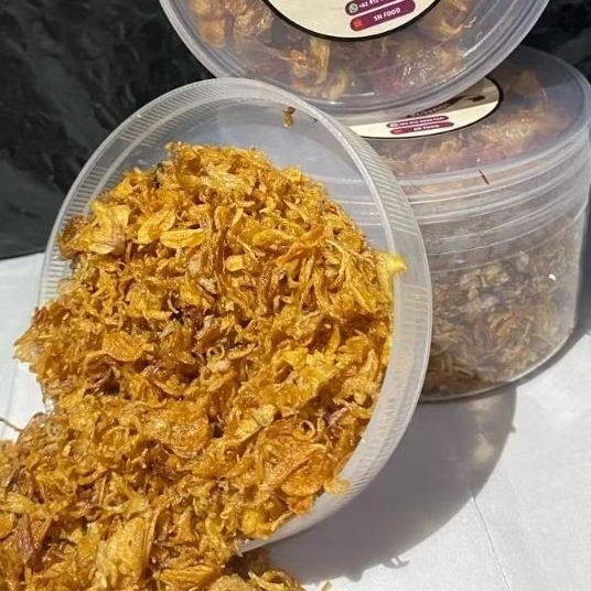 

BAWANG GORENG PREMIUM SN FOOD,1 TOPLES, ASLI Bawang Brebes,MURNI,TANPA MSG,TANPA PENGAWET