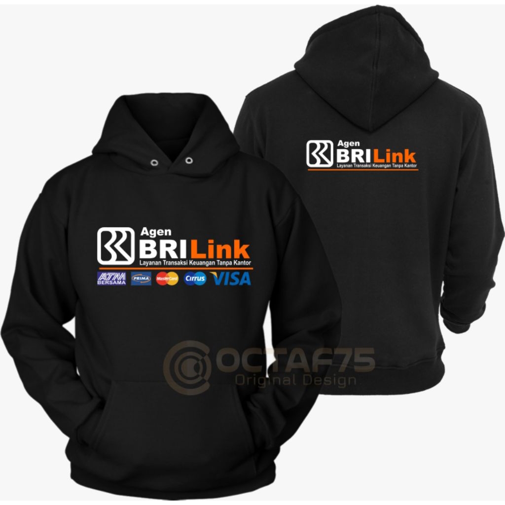 Switer Hodie Agen Brilink Pria/wanita bahan Flecce 300 gsm teball