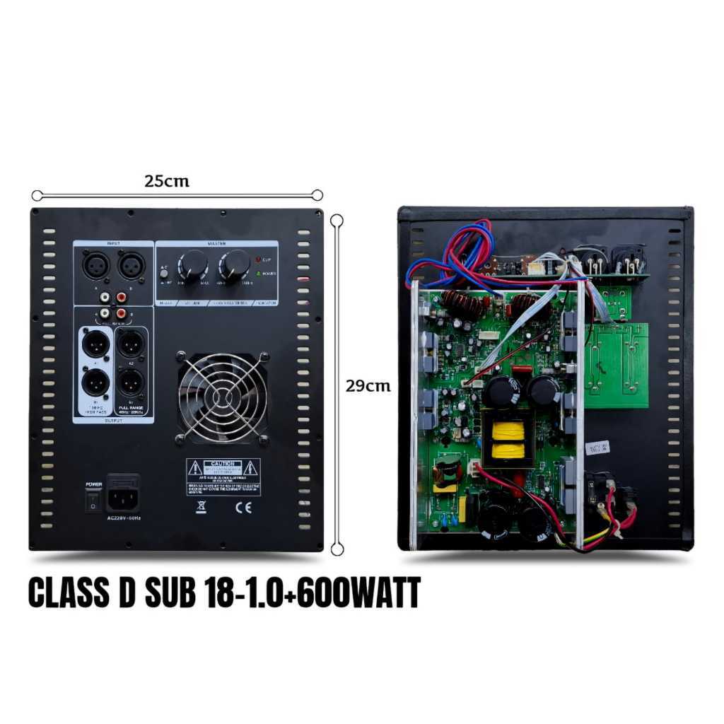 POWER 18" SUB 18 1.0 600 WATT D CLASS GUGE