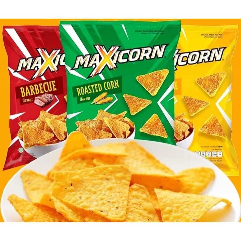 

Maxicorn Snack Rasa Barbeque, Roasted Corn & Nacho Cheese 55 gr - Maxi Corn