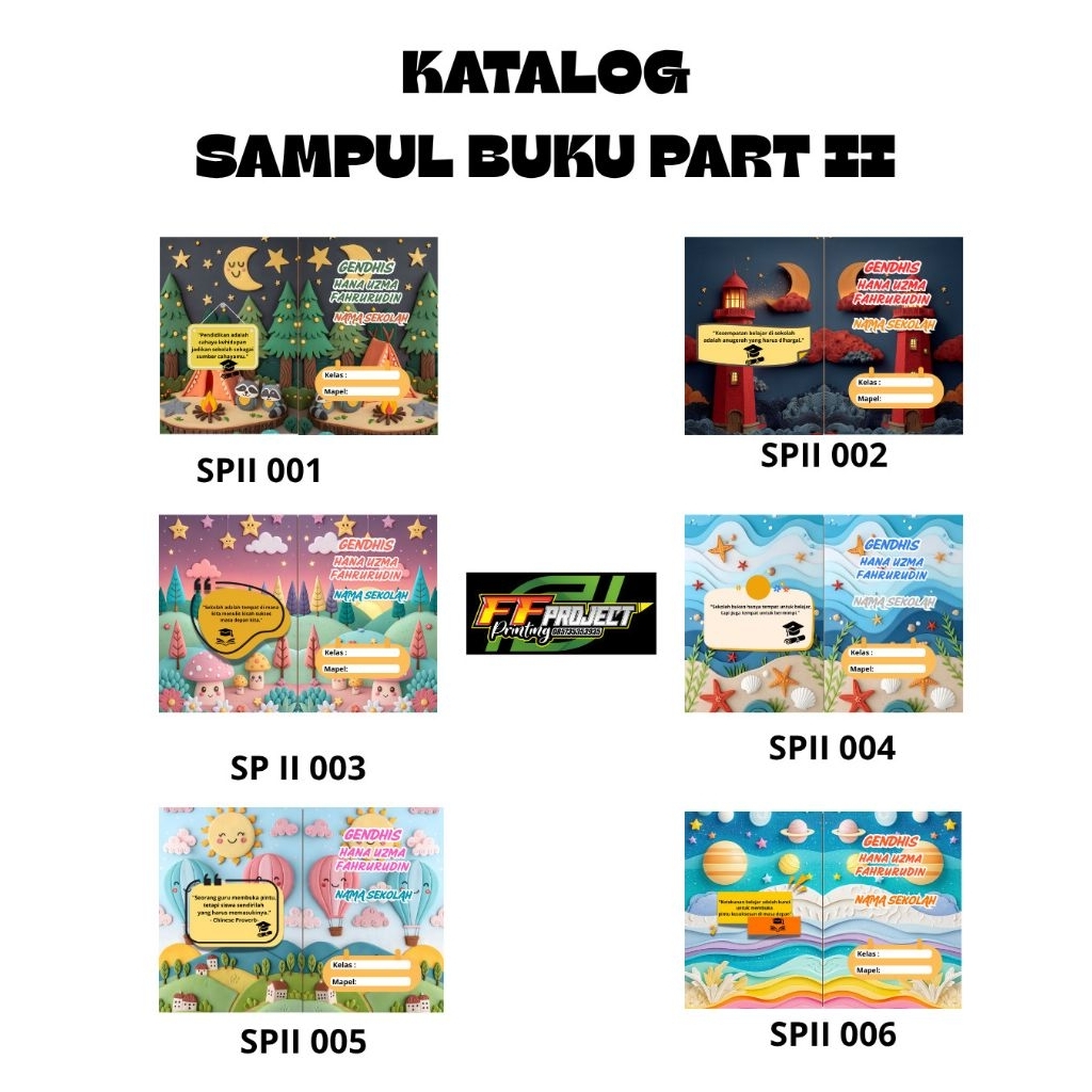 

sampul buku custom