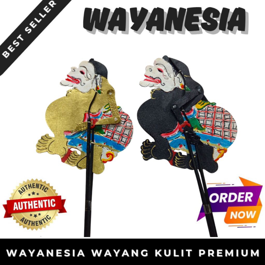 wayang Kulit SEMAR 40 cm  Punokawan mainan anak