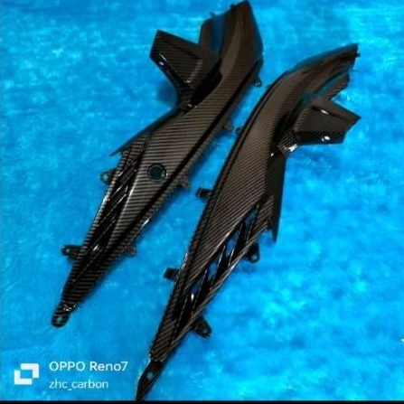 cover side step sambungan kiri kanan vario 110 karbu carbon Motor Motorcycle