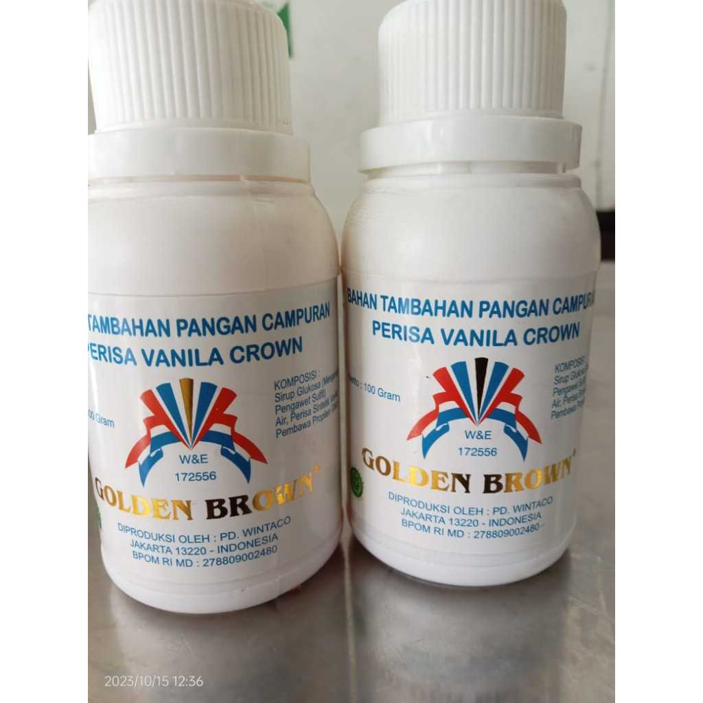 

Golden Brown Perisa Pasta Vanilla Crown 100gr / Vanilla Essence