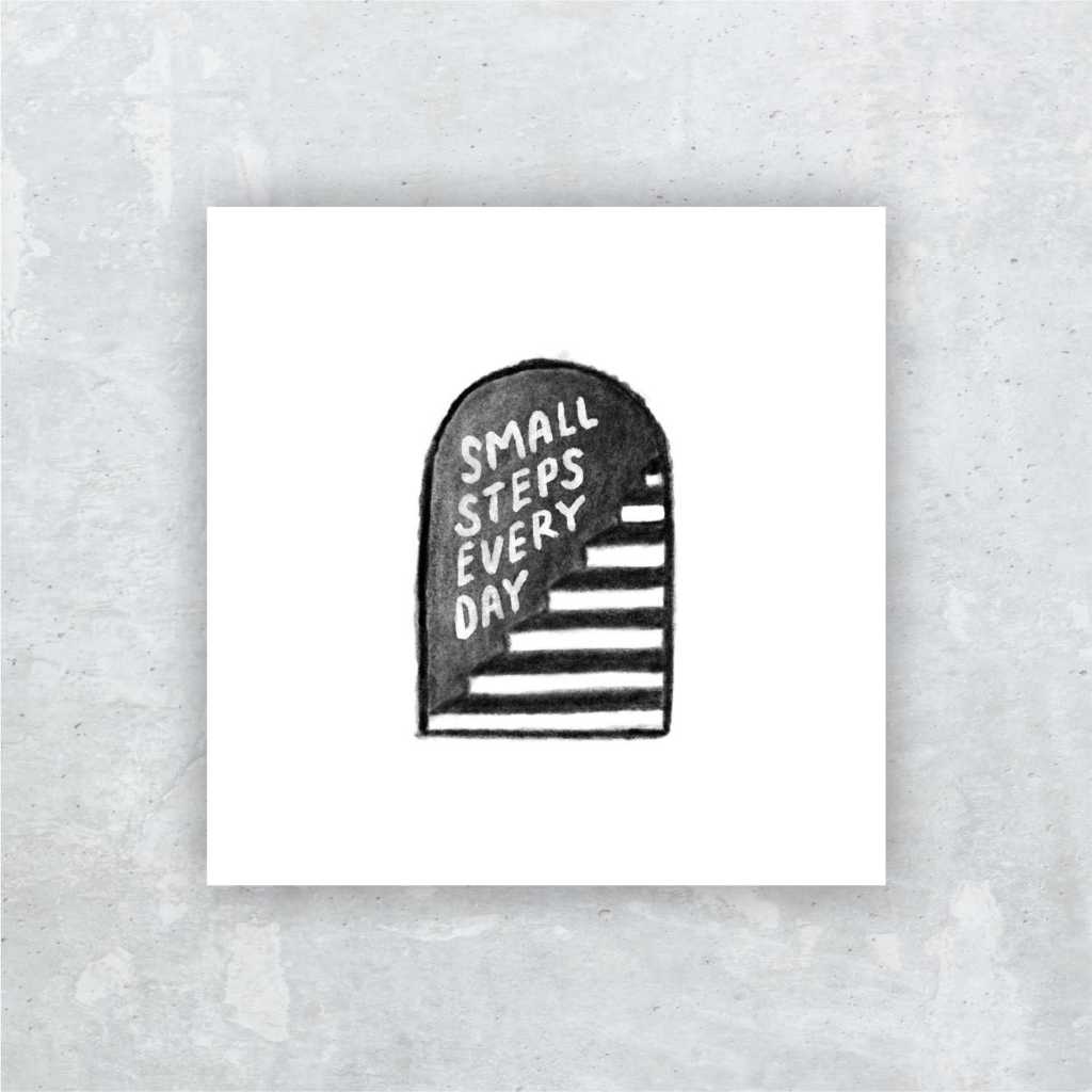 

KNEEKNOT Quotes Mini Artprint / Art Print / Greeting Card / Kartu Ucapan