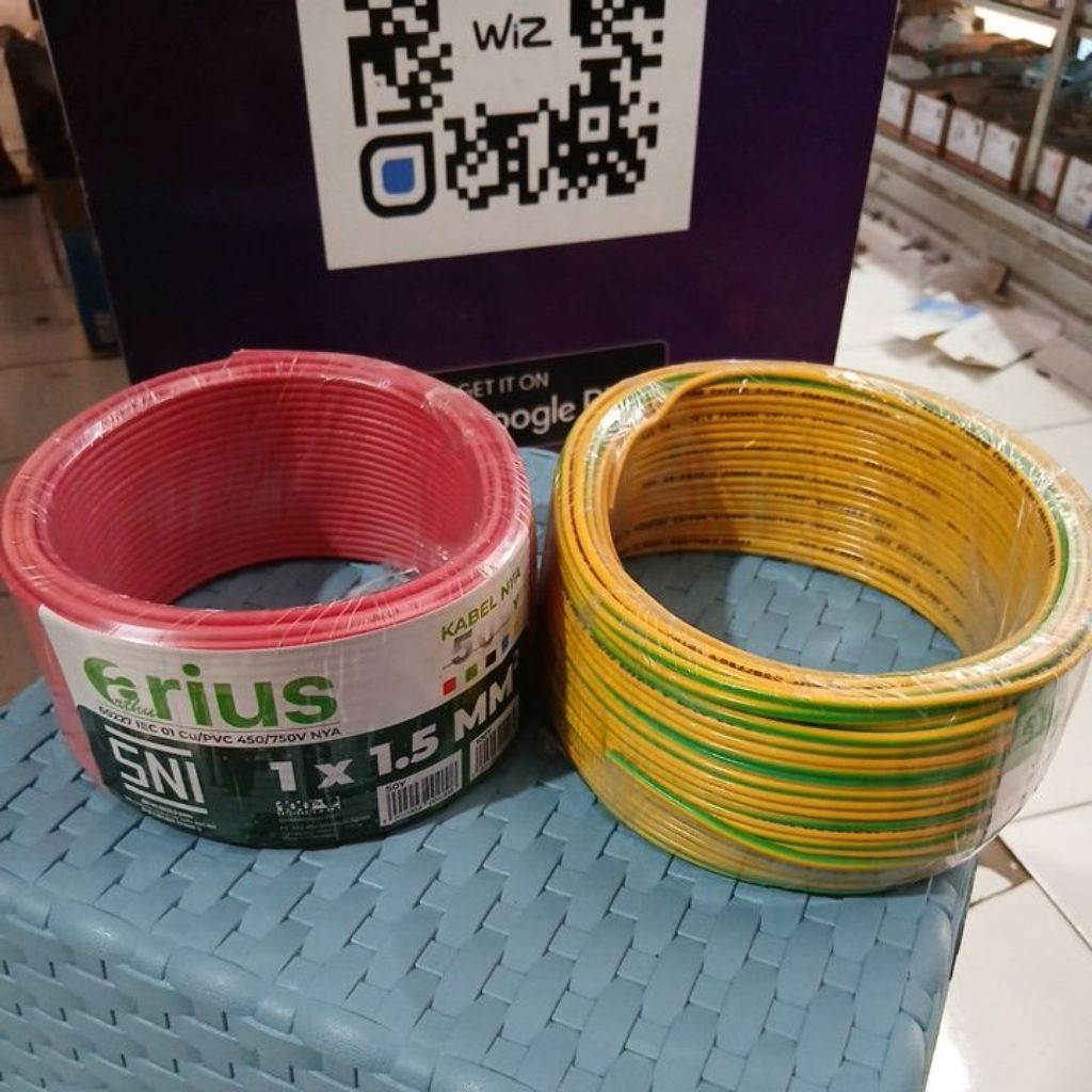 Kabel NYA 1,5/ 50METER biasa