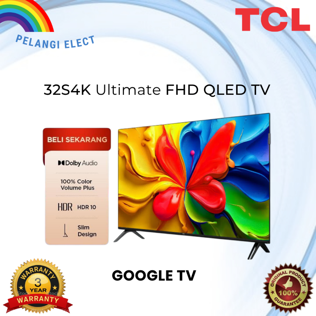 TV LED TCL 32S4K / TCL S4K HD QLED TV 32 Inch