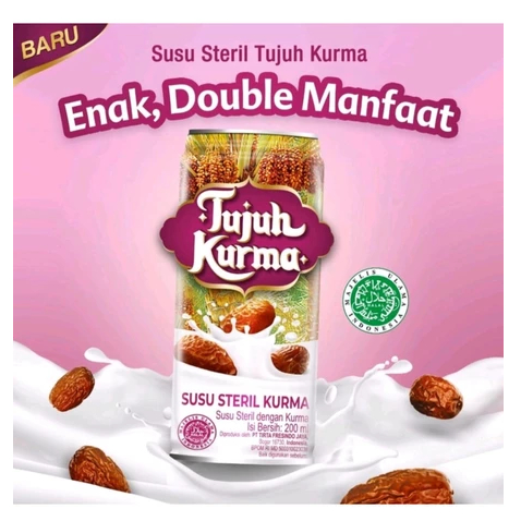 

SUSU TUJUH KURMA 189ml / SUSU STERIL