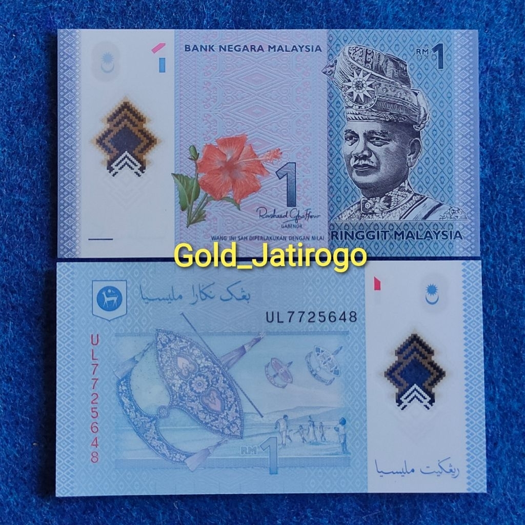uang asing Malaysia 1 Ringgit Polymer