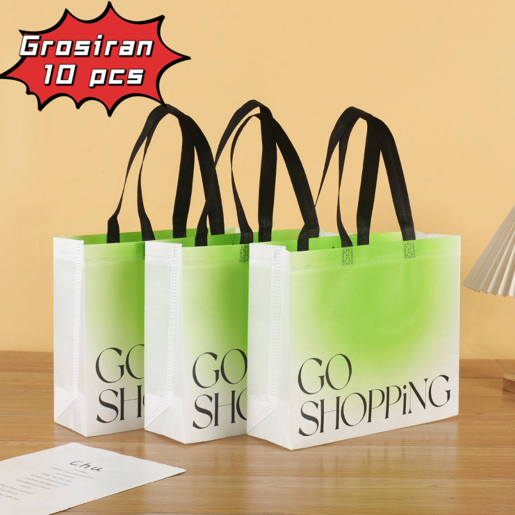 

Grosiran Tas Koper 10pcs-Tas hamper - Goodie bag - Tas Belanja - Tas Souvenir - Tas Kado - Tas Jinjing - Tas Lipat-Kantong Belanja - Souvenir - Shopping bag - Spoundbond - Tote Bag - Tas Wanita - Tas Murah - Tas Belanja Murah - Tebal dan Kuat