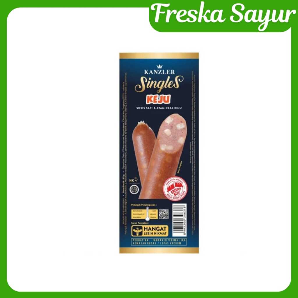 

Kanzler Sosis Singles Sapi & Ayam Rasa Keju 65 gr