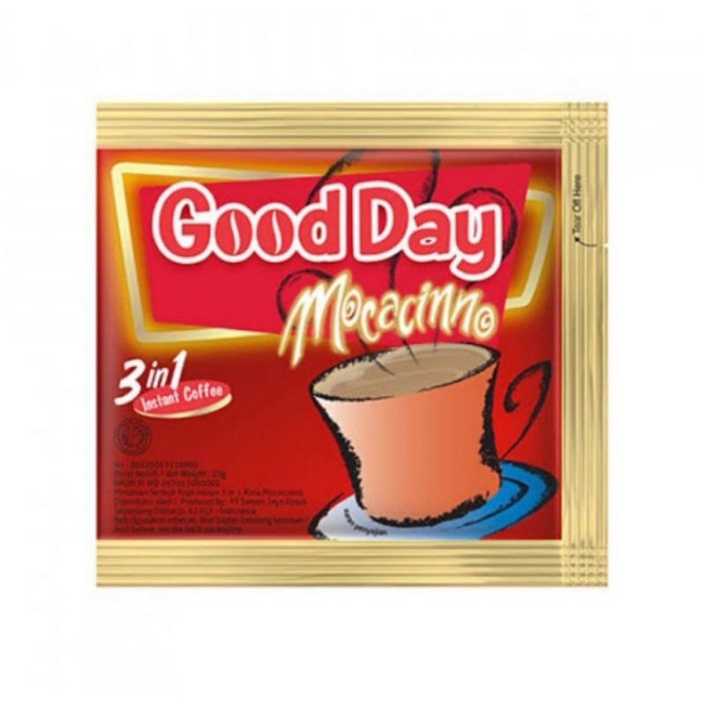 

kopi good day moccacino 3in1 (10 sachet perenceng)
