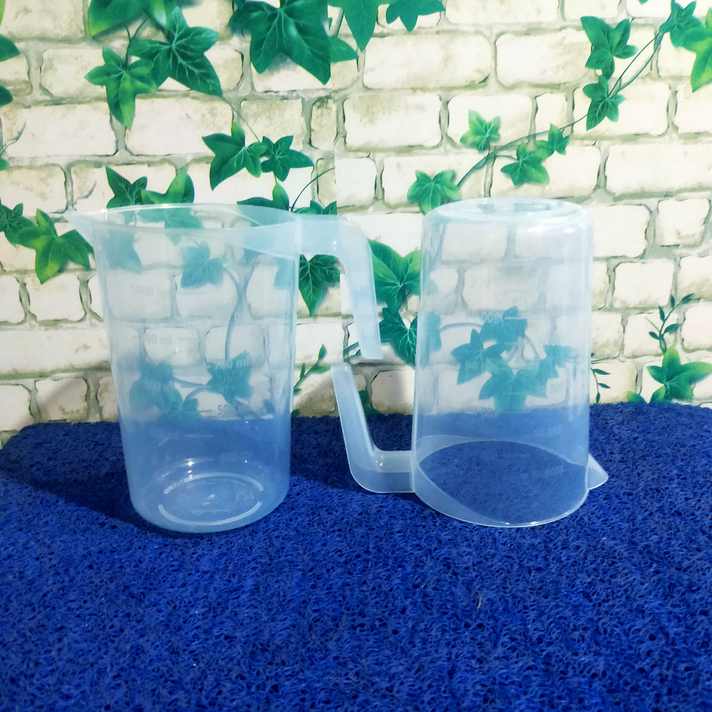 GELAS TAKARAN / GELAS UKUR 1000 ml / GELAS UKUR PLASTIK / GELAS TAKAR WARNA