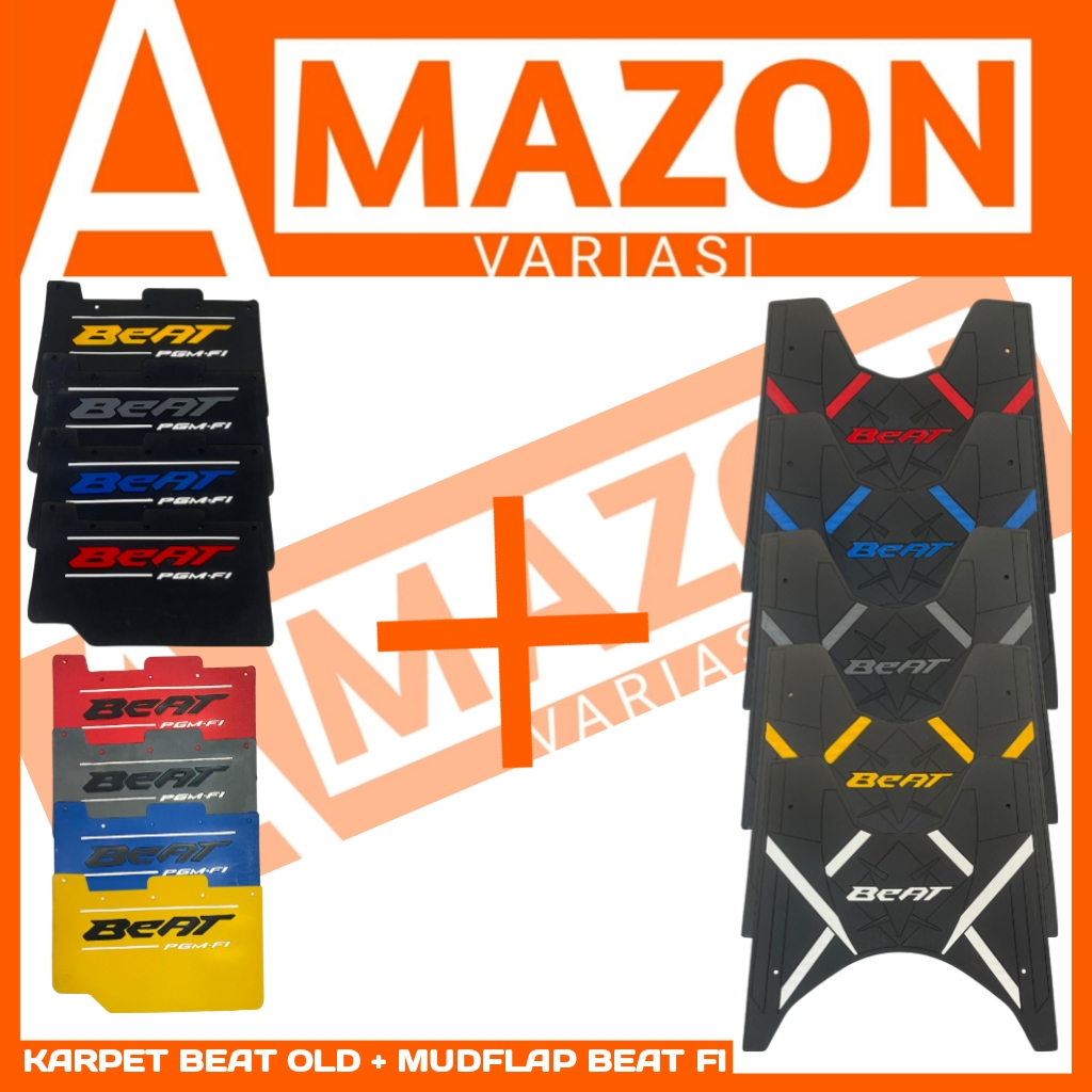 KARPET MOTOR KARPET BEAT + MUDFLAP BEAT FI INJECTION ESP SPORTY FI / KESET KAKI BEAT / ALAS PIJAKAN 