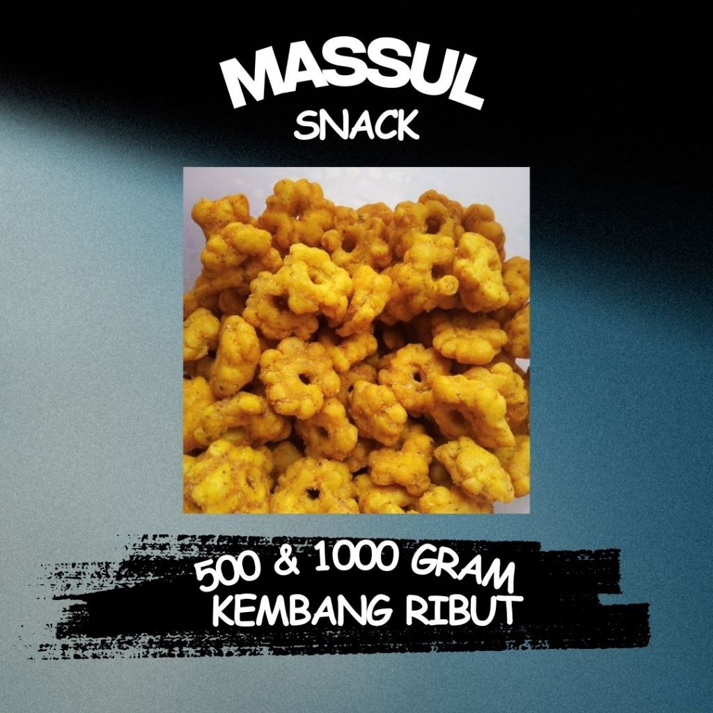 

[500 gram & 1000 gram] Ajisan Snack Kembang Ribut Bunga Sakura