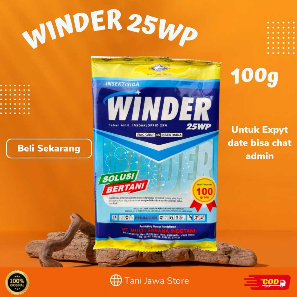 WINDER 25WP 100GR INSEKTISIDA SISTEMIK BASMI KUTU DAUN, THRIPS, WERENG, KUTU PUTIH
