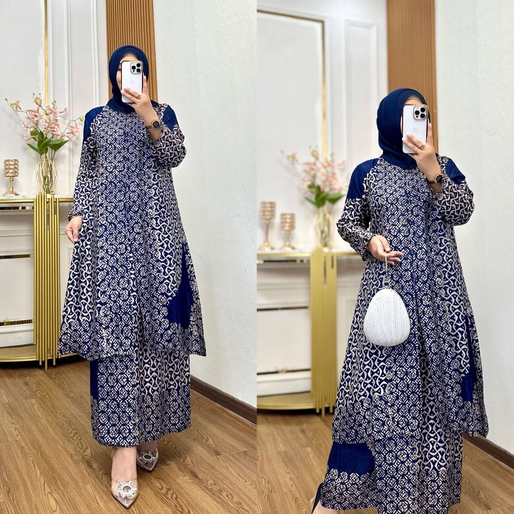 Setelan Rok Batik Aka Premium