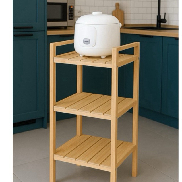 rak rice cooker/rak aksesoris/meja ruangan kayu mahoni