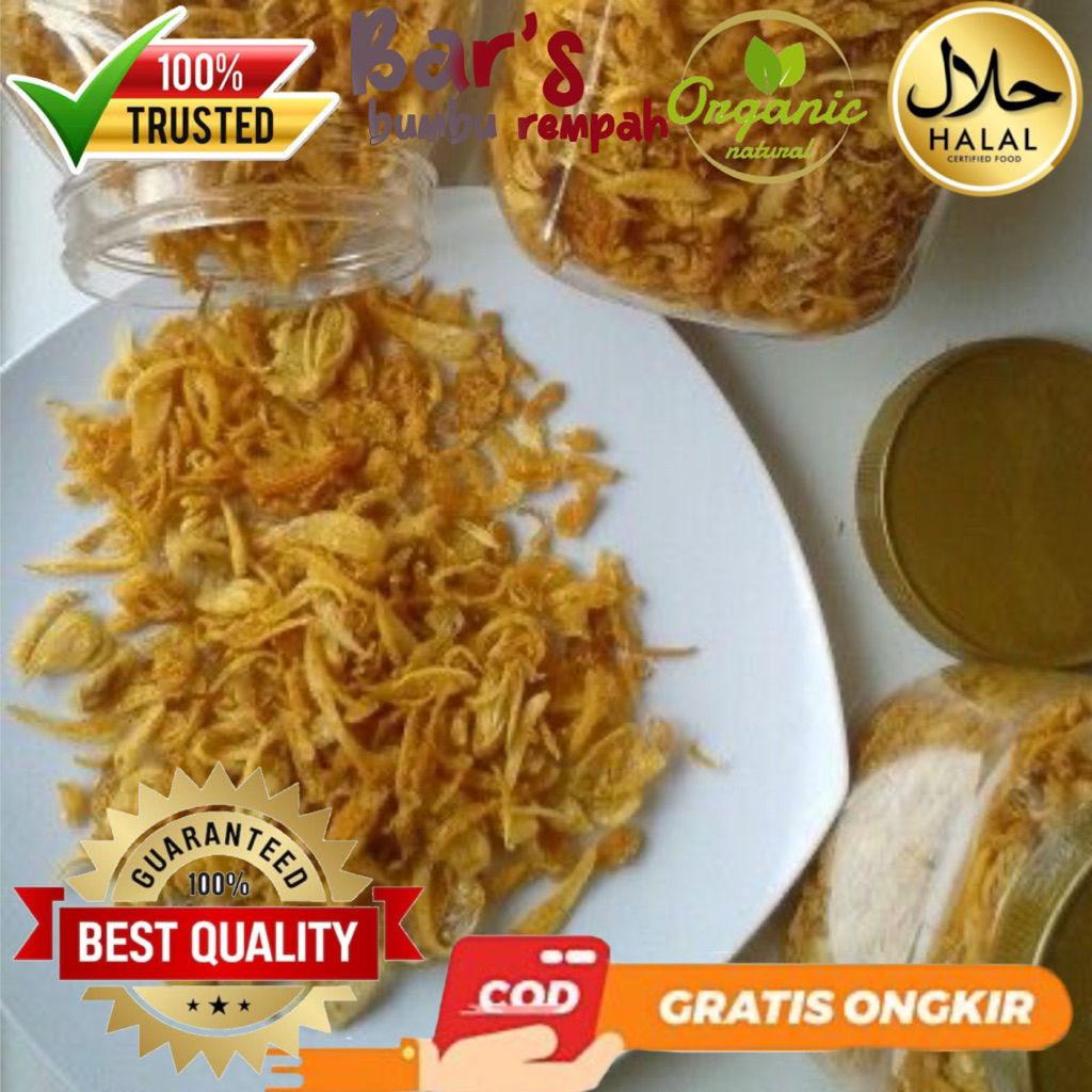 

tambahan bawang goreng krispi nikmat campuran nasi kebuli briyani mantap