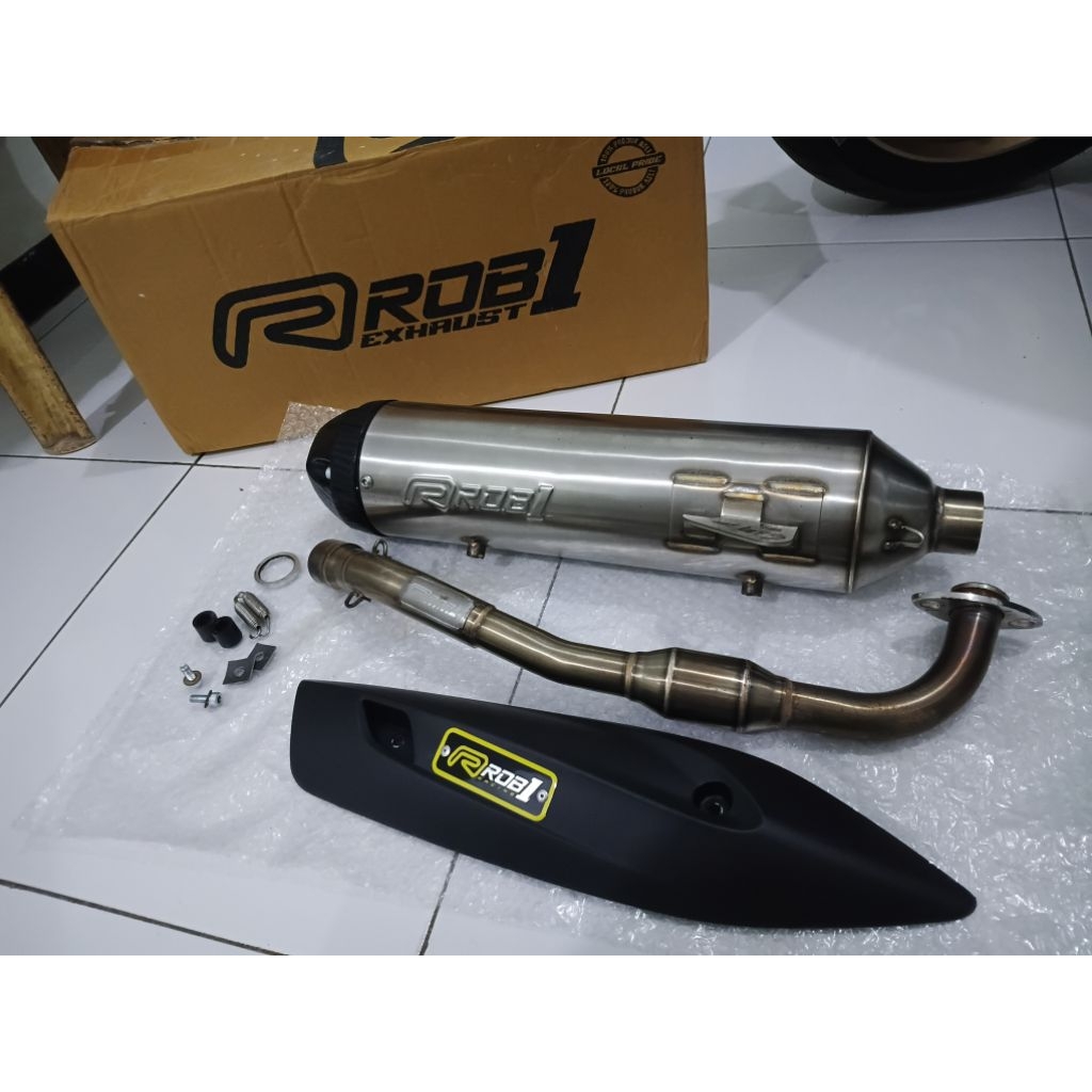 Knalpot ROB1 Standar Racing Nmax New/Aerox New V Cup ORI