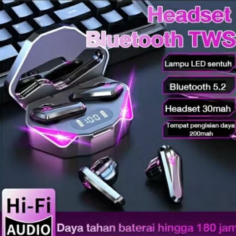 Headset Bluetooth Gaming X15 TWS V5,2 Earbuds
