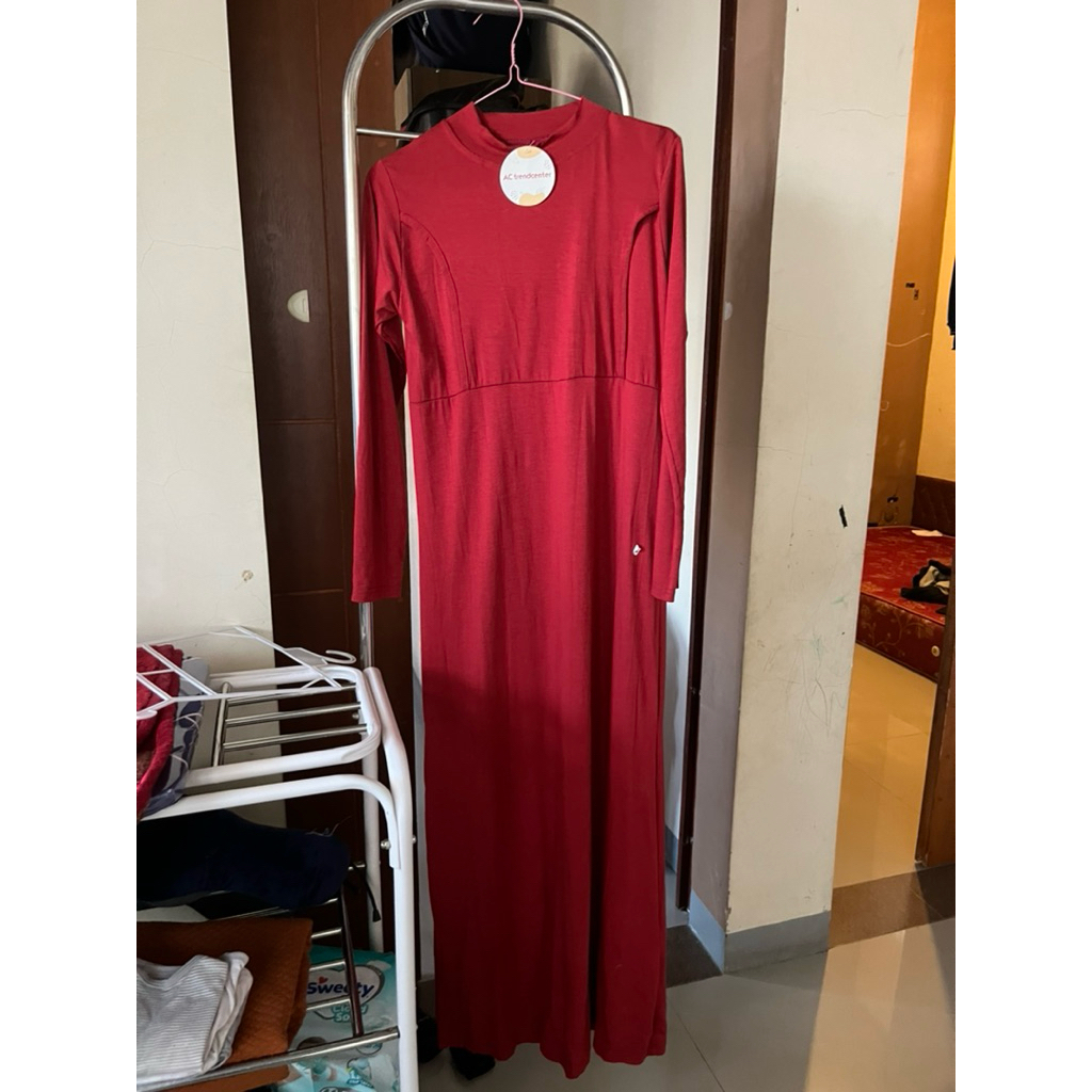 new gamis / inner dress busui kaos premium marun