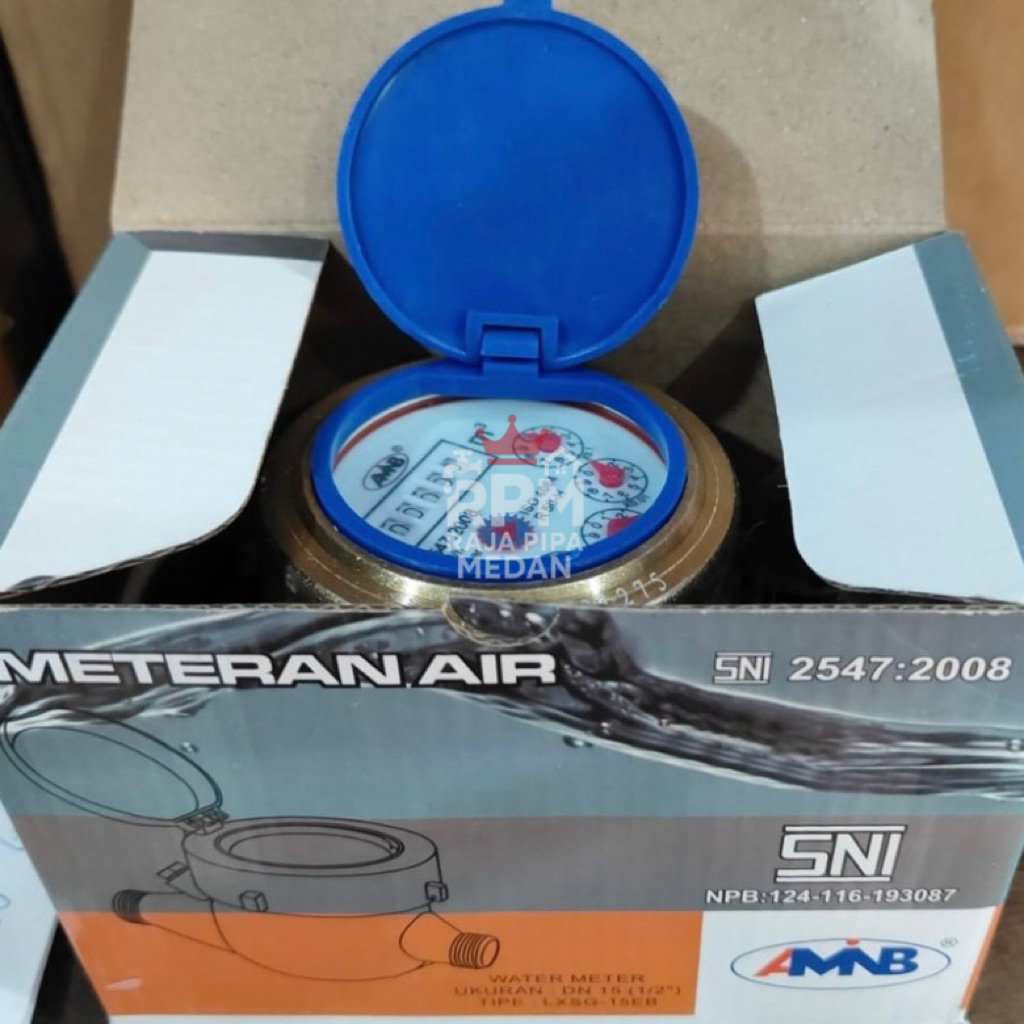 METERAN AIR MEREK AMNB 1/2 INCH, METERAN PDAM, METERAN AIR RUMAH
