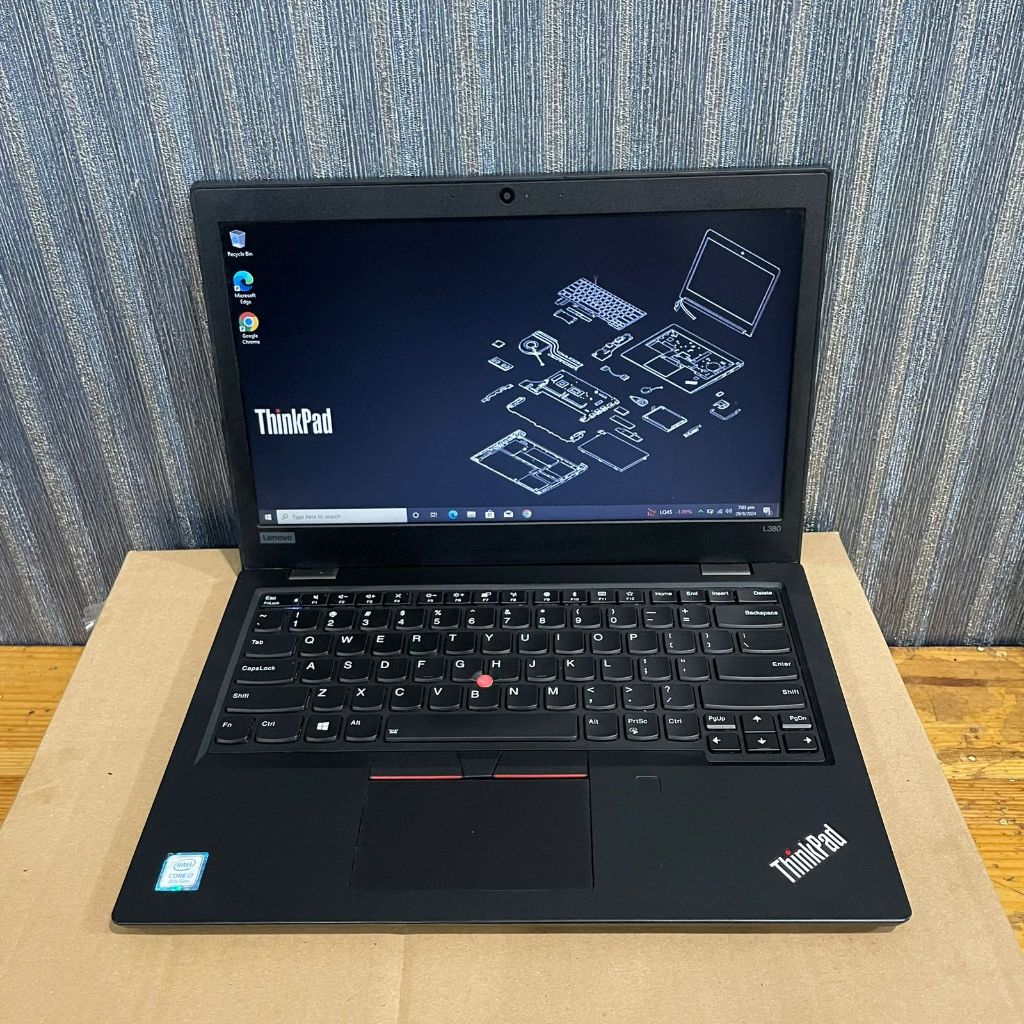 Lenovo Thinkpad L380, (Standar), Core i7 - 8550U, 16/256Gb, Black, BERGARANSI