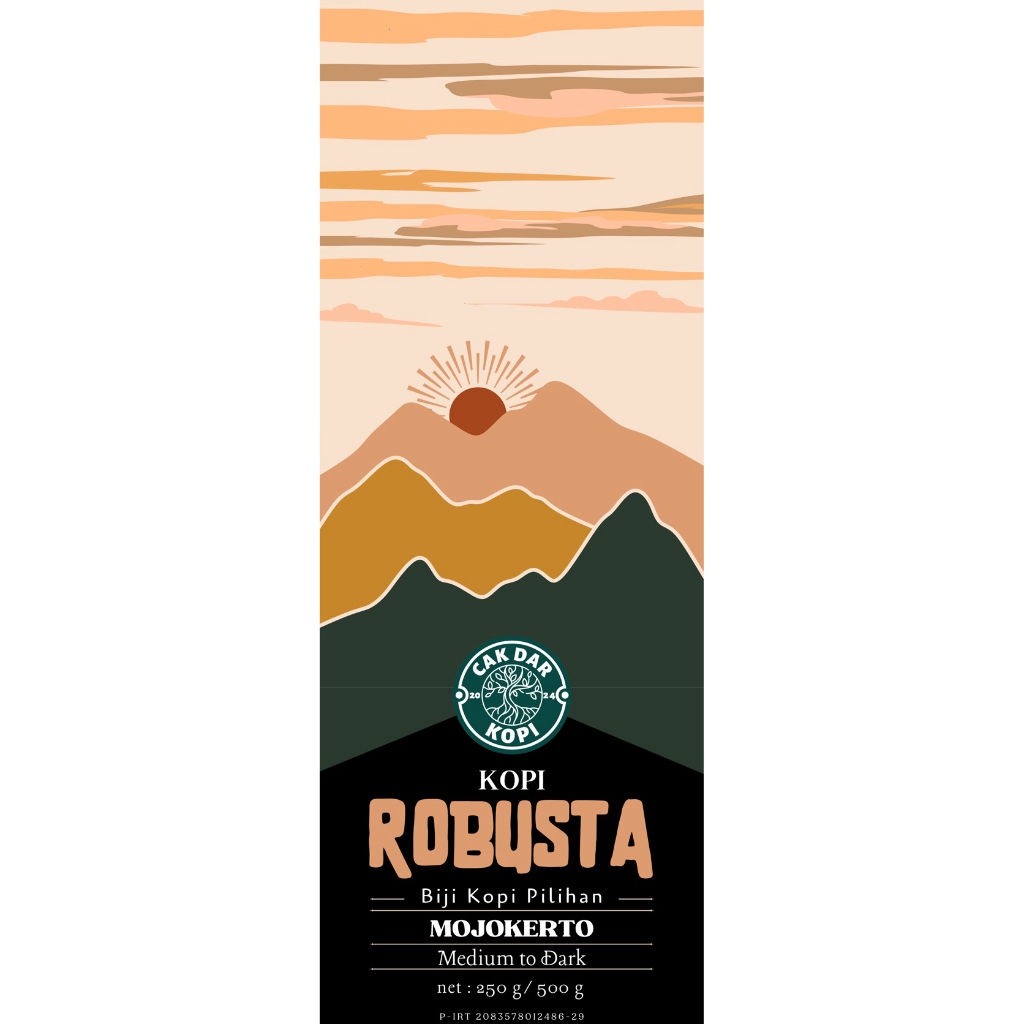 

Kopi Robusta Mojokerto 250gr, 500gr, 1kg Roastbean Bijih-Bubuk