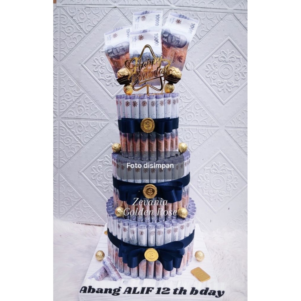 Money Cake 3 tingkat asli