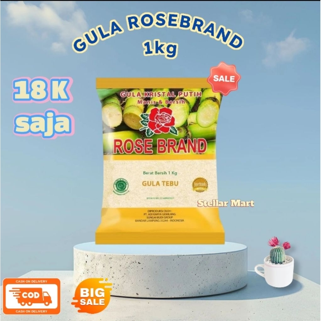 

GULA ROSEBRAND 1KG, GULA NUSAKITA 1KG, GULA PASIR PUTIH 1KG, GULA VIT 1KG, GULA ROSEBRAND PREMIUM Termurah