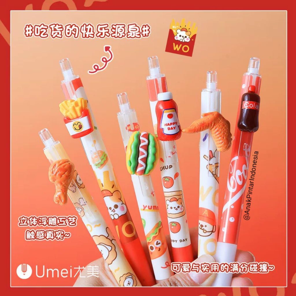 

BOLPEN FAST FOOD CLICK GEL PEN [ YM-A3184 ]