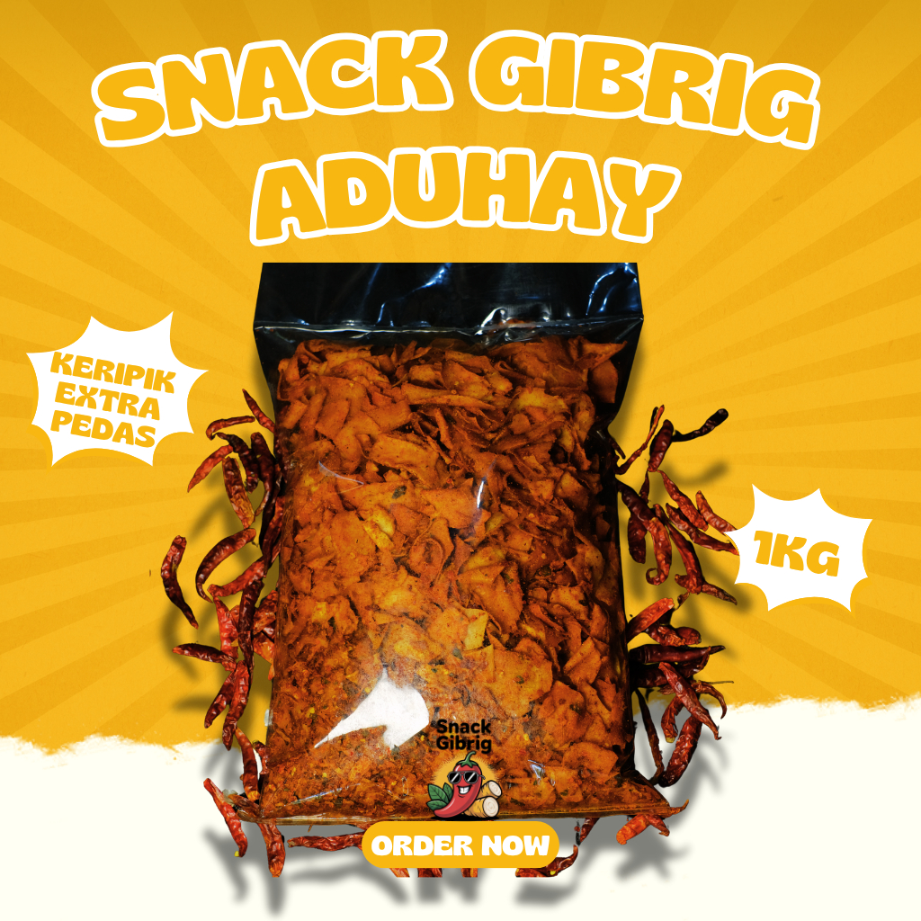 

Keripik Singkong Kriwil Pedas Extra Daun Jeruk Kemasan 1Kg