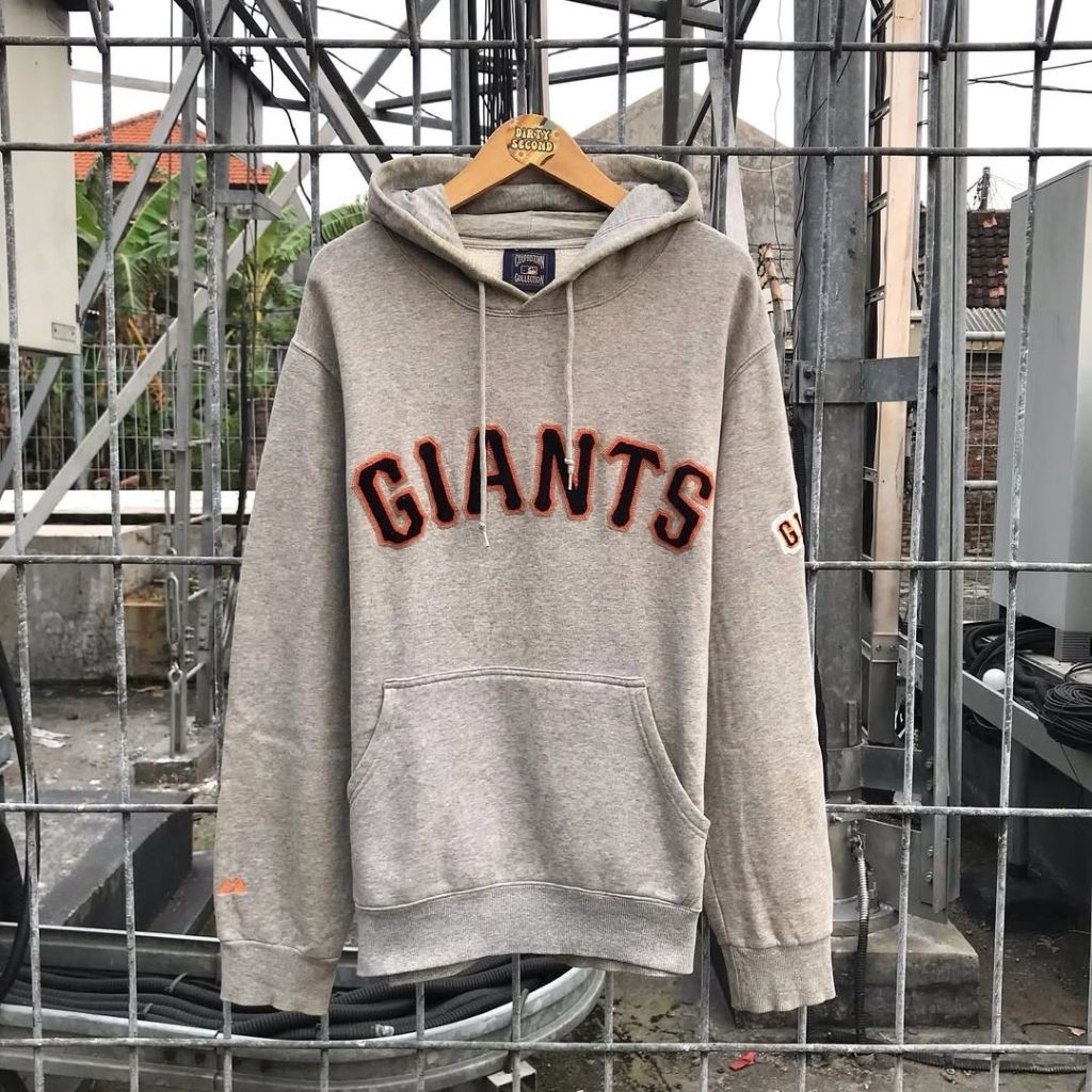 HOODIE VINTAGE MLB GIANTS GREY SECOND