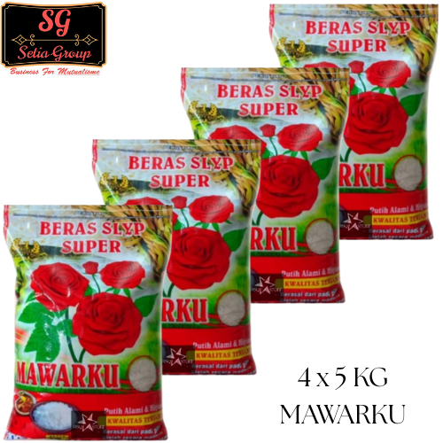 

(4x5 kg) Beras MAWARKU Beras Premium Kemasan 5 kg