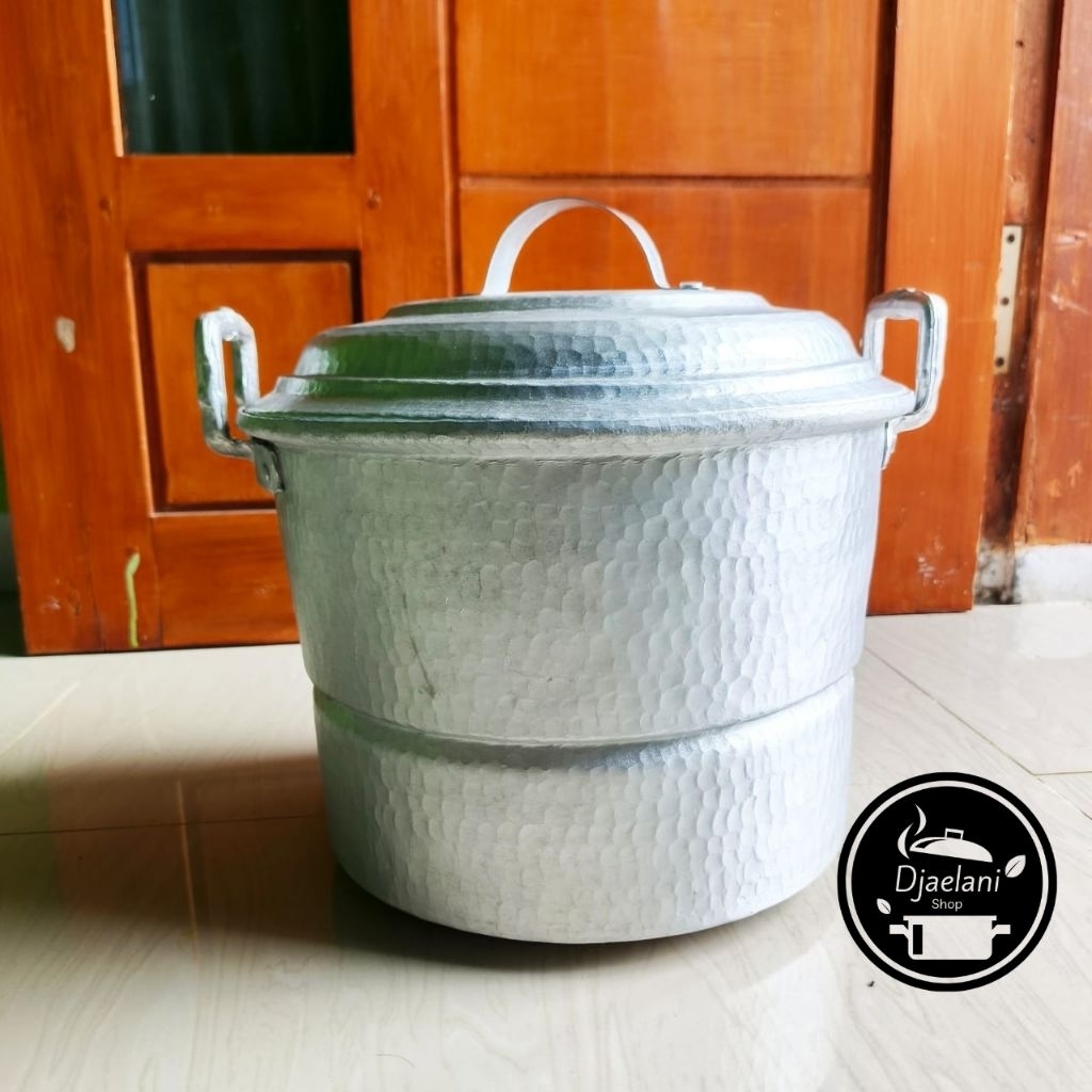 panci kukus 2.5kg dandang langseng alumunium tebal anti bolong anti bocor