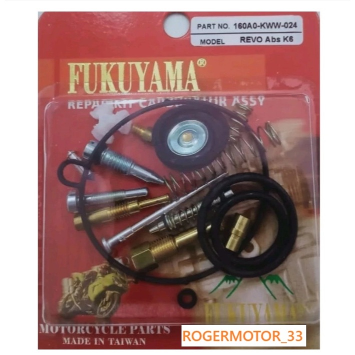 REPAIR KIT KARBURATOR CARBURATOR KARBU REVO ABSOLUTE MERK FUKUYAMA