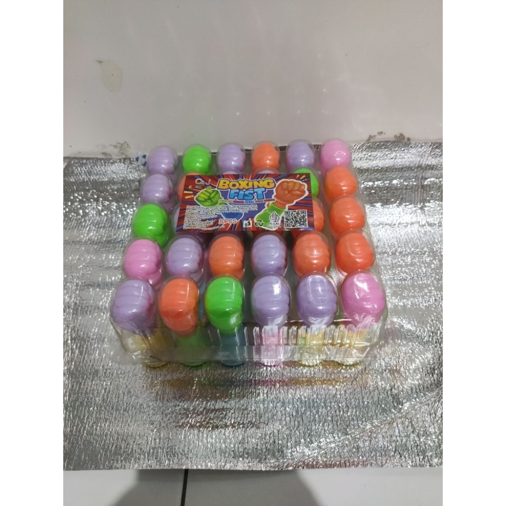 

Permen Keras Tutti Fruity berhadiah Mainan Boxing isi 30 pcs