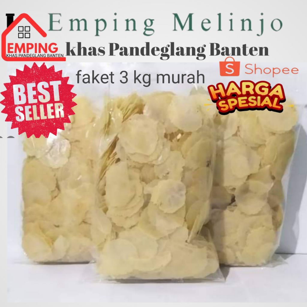 

promo iii Emping melinjo paket 3 kg Emping terjamin khualitas