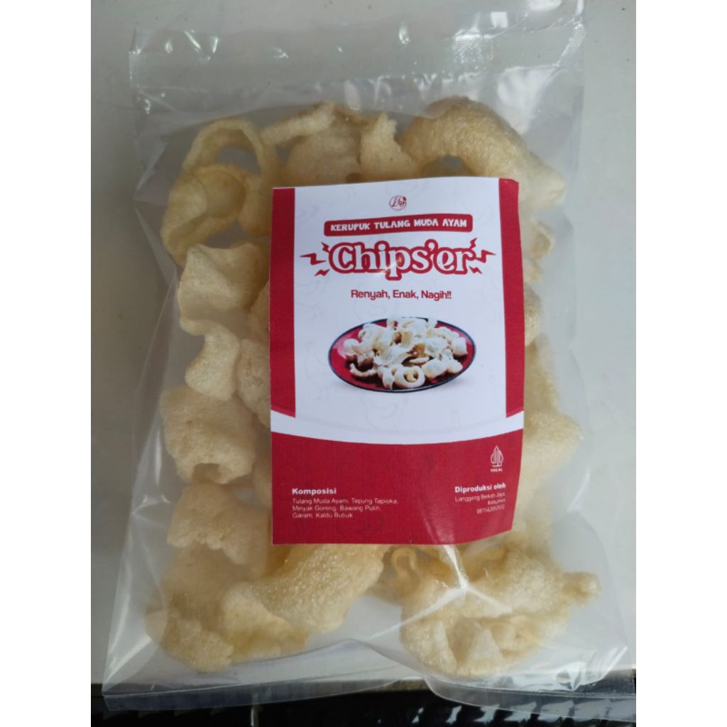 

krupuk tulang ayam muda gurih dan nagih 150g