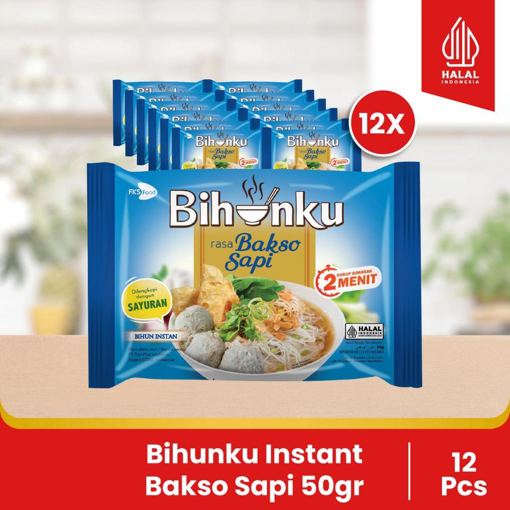 

Paket Bundling - Bihunku Instan - Bakso - 50gr - 12pcs