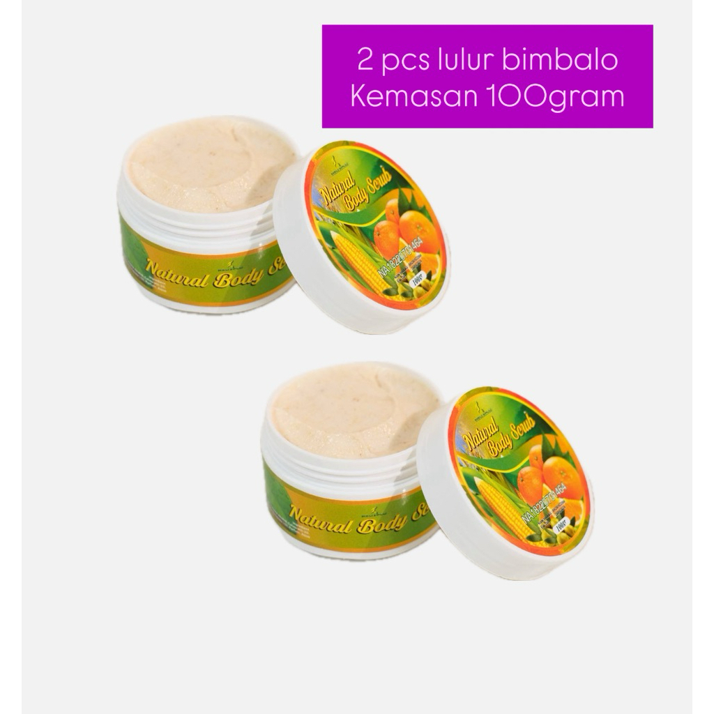 2 pcs lulur bimbalo scrub bimbalo perontok daki