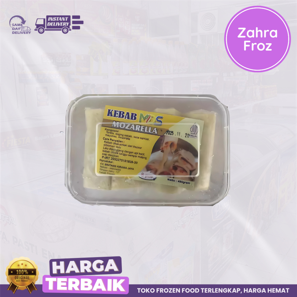 

KEBAB MDS MOZARELLA 480 GR ISI 8