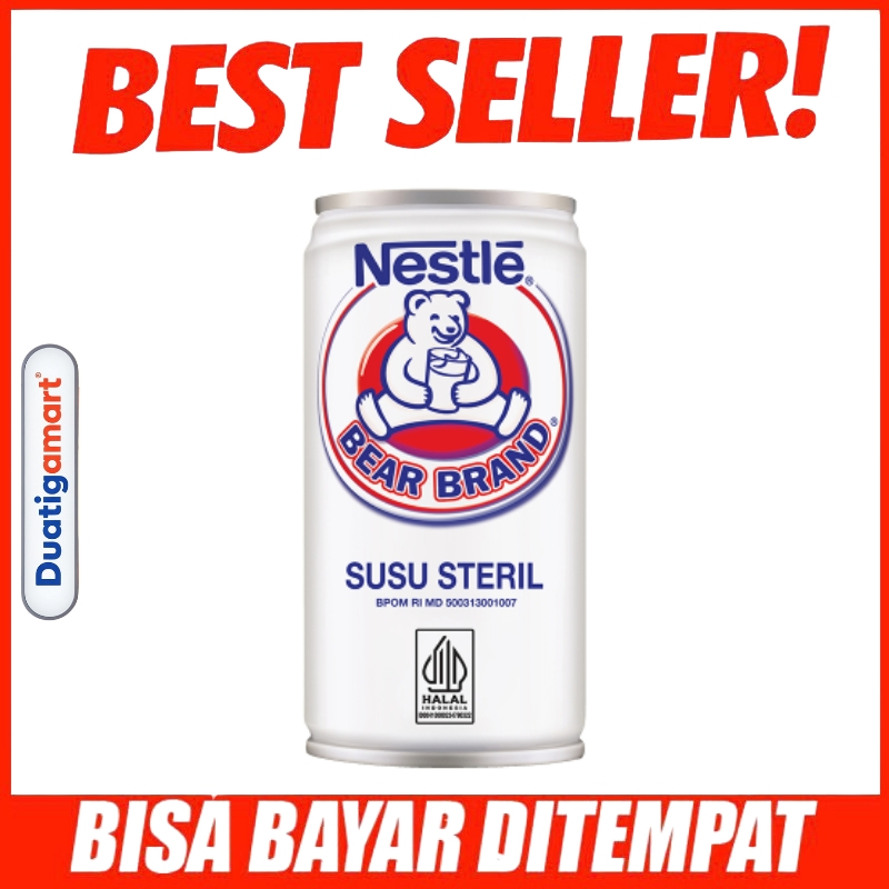 

Nestle Bear Brand Bearbrand Minuman Susu Beruang Kaleng Steril 189ml