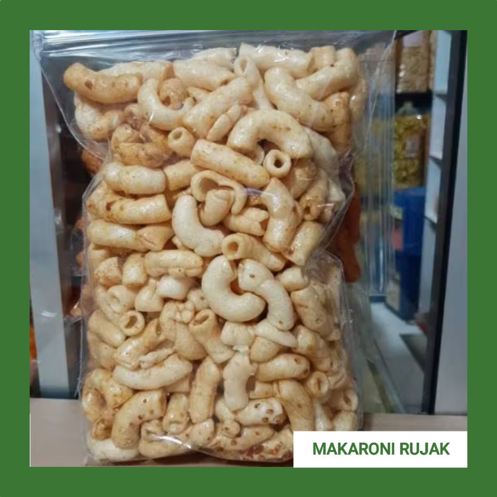 

Makaroni Bumbu Rujak Kemasan 500gram