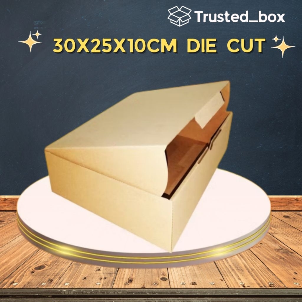 

KARDUS dus UK 30x25x10cm die cut box packing aksesoris pakaian